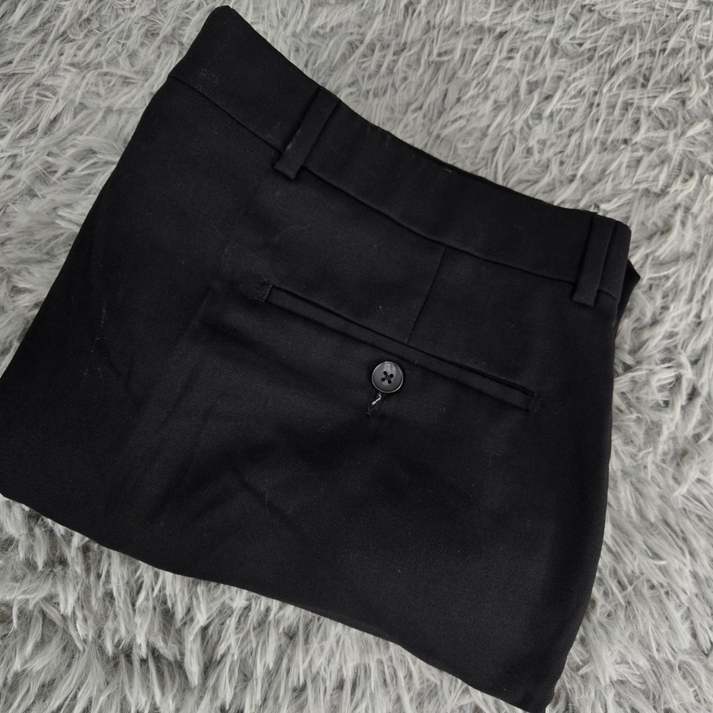 Ballin Dress Pants Mens 36 Black Super 120s Wool‎ Comfort-EZE M55499051